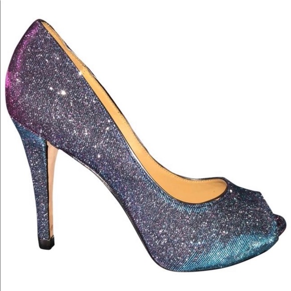 🆕 BADGLEY MISCHKA Colour Changing Peep Toe Heels - Picture 3 of 3